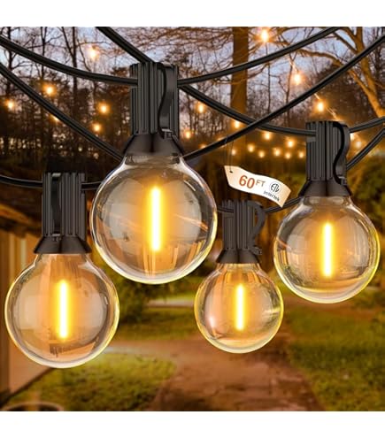Amazon.co.jp: Novelty Lights G50屋外ストリングライト 球型 交換